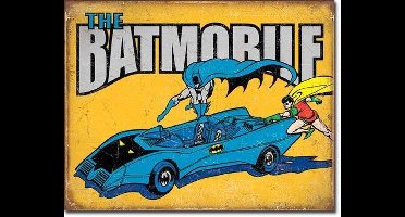 Batman Wandbord 'Batmobile' - Metaal - 30 x 40 cm