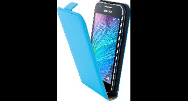 Mobiparts Premium Flip Case Samsung Galaxy J1 Light Blue