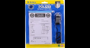 Johntoy Bonnenboekje Politie Met Potlood En Fluit Duits