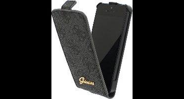 iPhone 5S/5 hoesje - Guess - Grijs - Kunstleer