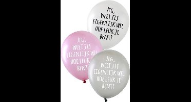 Ballon 6 x metallic 14 inch 3 ass Zeg, weet jij eigenlijk wel