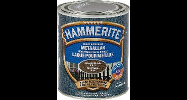 Hammerite Metaallak Hamerslag - Bruin - Bruin - 750 ml - 10 m²/l - Afwerkingslaag