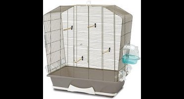 Vogelkooi Camille 50 Savic grijs/wit 72 x 39 x 74 cm