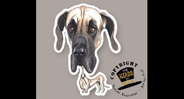 Magneet Hond Deense Dog