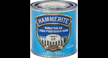 Hammerite Radiatorlak - Satin - RAL 9010 - 0.25L