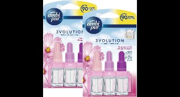 Ambi Pur - 3Volution - Luchtverfrisser navulling - Vleugje bloesem - 2 x 20 ml