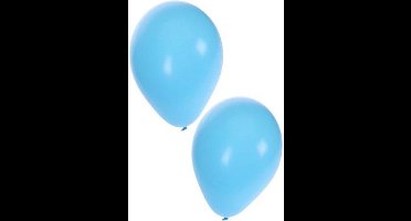 Ballon 50 x licht blauw nr 10