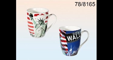 Mok "New York" porselein 10x8 cm