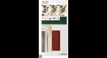 Bosch 10-delige schuurbladset voor vlakschuurmachines 93 x 230 mm geperforeerd - korrel 80