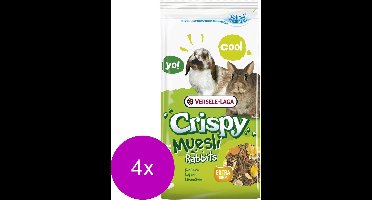 Versele-Laga Crispy Muesli Konijnen - Konijnenvoer - 4 x 1 kg