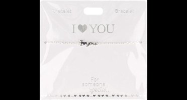 Depesche armband zilver plated fantasiearmband voor kinderen Hope.