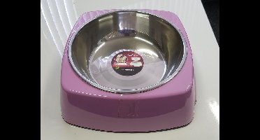 Voerbak Royal Vierkant Roze 14 cm