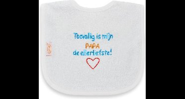 Slab met de tekst: Toevallig is mijn papa de allerliefste.
