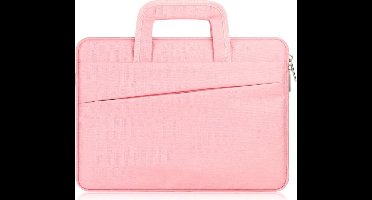 Shop4 - Geschikt voor 13 inch Laptop Sleeve met Handvaten - Business Roze