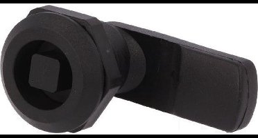 Kunststof kantelslot - vierkant KW8 - M22 - 12mm afsluithendel