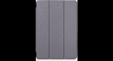 Shop4 - Geschikt voor Lenovo Tab E10 Hoes - Smart Book Case Grijs
