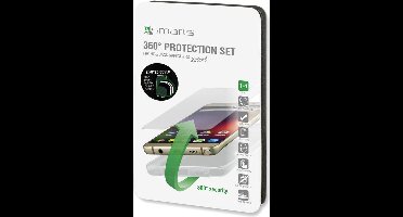 4Smarts 360º Protection Set: TPU Cover + Glas Screenprotector - Transparant voor: Huawei P9 Lite