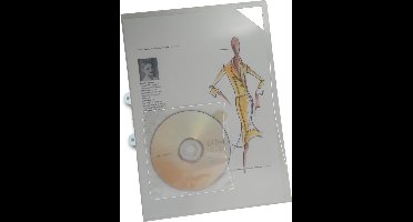 EXXO-HFP #34361 - A4 Insteekmap L-model m/CD-houder - Extra sterk - 180 mμ - Kleurloos - 2 Pakken @ 10 Stuks