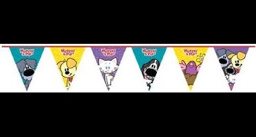Woezel en Pip themafeest vlaggenlijn / slingers - 4 meter - versiering
