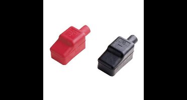 Nuova Rade Beschermkappen Voor Accupolen Rood,Zwart