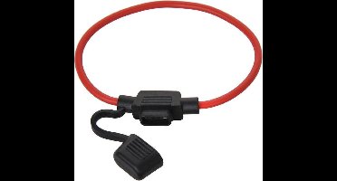 ProPlus Zekeringhouder in-line - mini steekzekering - 30A - 20 cm - rood
