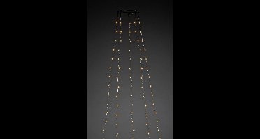Konstsmide Sweden ® 6578-870 - Snoerverlichting - App gestuurde kerstboom lichtmantel 240 lamps – 2.4m - 5x 48 LED extra warmwit - zilver metaaldraad – energiezuinig en duurzaam- 24V - dimmer - knipperfuncties - timer - voor binnen