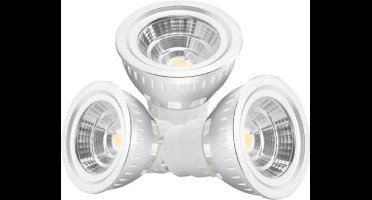 Set van  3 LED GU10 spots (4W - 2500K- 300Lm - Dimbaar)