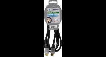 HQ - 1.4 High Speed HDMI kabel  - 1.5 m - Zwart