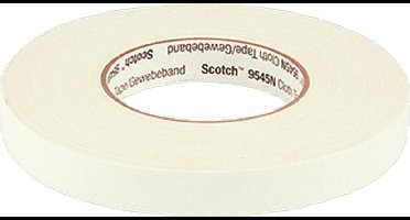 MMM zelfkl tape Scotch 9545N, viscose, wit, (lxb) 62mx19mm