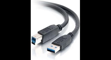 C2G 2m USB 3.0 A Male to B Male Cable USB-kabel USB B Zwart