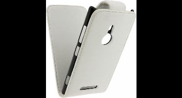 Xccess Leather Flip Case Nokia Lumia 925 White