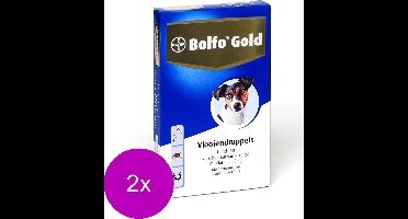 Bolfo Gold Hond 100 - Anti vlooienmiddel - 2 x 4 stuks 4 - 10 Kg