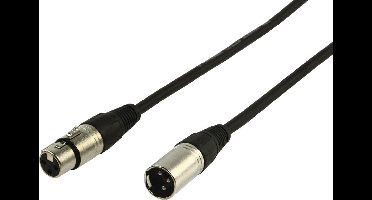 XLR Mono Cable XLR 3-Pin Male - XLR 3-Pin Female 4.00 m Black