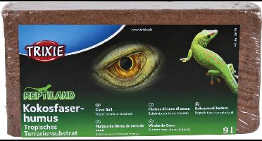 Kokosvezel Bodembedekking Trixie - Organische Vochtvasthoudende Terrarium Substraat - 9 Liter