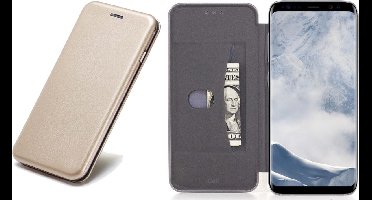 Hoesje geschikt voor Samsung Galaxy S8 - Book Case Wallet Goud