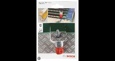 Bosch - Penseelborstel voor boormachines - nylondraad met korund schuurmiddel K80, 25 mm 25 mm, 1 mm, 4500 o.p.m.
