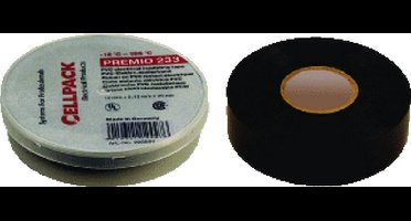 CELP zelfkl tape Premio 233, PVC, zw, (lxb) 20mx19mm, UV-bestendig