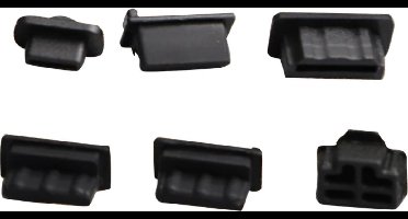Hiden - Siliconen console plugs - Anti Stof - Console accessoires - Geschikt voor PS5 - Zwart