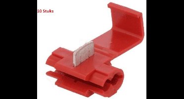 Snel connector kabeldiefje 1.5-2.5 mm2 Rood (10 stuks) Scotchlok Aftak Insteek Verbinder Las Klem Scotch Lok