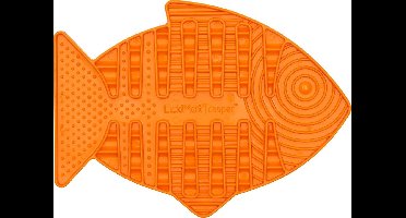 Lickimat Casper - Slowfeeder Voor De Kat - Tegen Schrokken - Kattenvoerbak - 22x16 cm Oranje