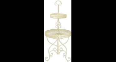 Etagère - Klassieke ronde Etagere - wit - 137,5 cm hoog
