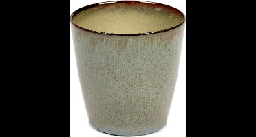 Serax Terres de Rêves Beker conisch S - Ø7 x H7,5 - Smokey Blue/Misty Grey - 8 stuks