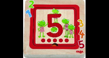 Haba Puzzel Cijfervrienden Junior Hout 5 Stukjes