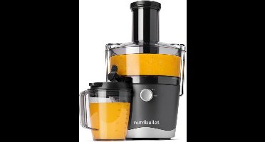 Nutribullet Juicer - 800 ml kan - Sapcentrifuge - 800 Watt - Brede invoertrechter - Handige Sapkan, Schoonmaakborstel en Stamper - Grijs