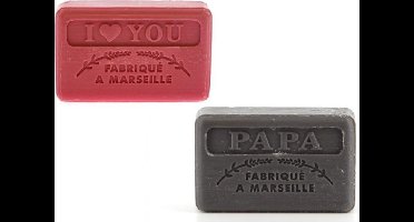 Savon de Marseille Zeepbar Set van 2 - Voor Vaderdag - Valentijn Voor Hem - Mannencadeau