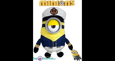 Minions Pluche Knuffel Kapitein (Geel) 30 cm Despicable Me | Minion Speelgoed