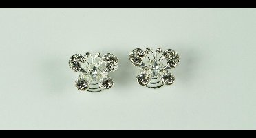 Curlies vlinder met strass