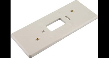 BERKER 3-voudige montageplaat | met schroefbus | creme