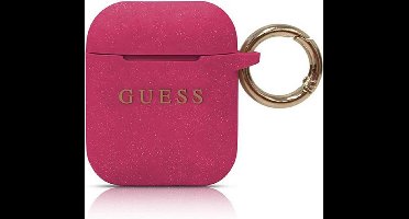 Guess Silicone Case voor Apple Airpods 1 & 2 - Fuchsia