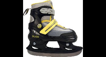 Amigo Slide - Kinder Schaatsen voor Jongens en Meisjes - Maat 34-37 - Zwart/Geel - Schaatsen & Skeelers Ineen